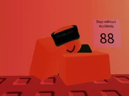 Ditto, but now has a red-tinted coloring, alongside the Cashier's face looking towards the store.