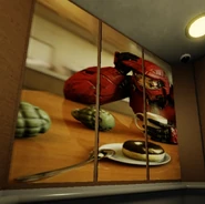 Master Chief drinking coffee.