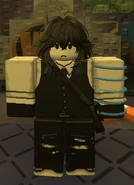 A player standing with the Gravity Coil effect.