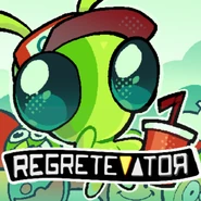 August 3rd, a game icon of Yum Zlurplie holding a BOGGLE JETFUEL while appearing to think with the other hand. (Artwork by @eelgobbler on X)