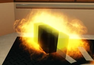 Lampert being burned by MR.