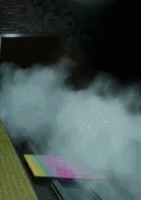 Unpleasant dodging the train on Underground Subway.