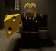 A player eating the item.