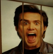 Jim Carrey acting surprised.