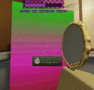 A player giving Unpleasant a Magic Mirror before killing them with a Bowling Ball.