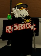 A Fleshcousin wearing a hardhat given to it by Mannequin_Mark.