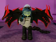 The Hyperlaser being held.