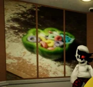 Froot Loops in a bell pepper.