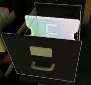 A ticket inside of a cabinet in the UES floor.