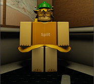 Ditto, but with a green hat.