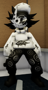 Folly in her Halloween outfit.