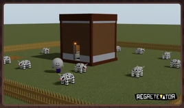 Normal Cow Tipping in main menu