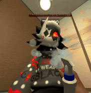 1st person view of Folly's reaction to Spray Bottle.