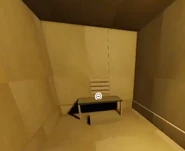 Entrance of the secret room from inside.