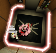 The elevator rails heating up.