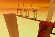 OnTheHeights spinning hazards.png (230 KB) An area with spinning hazards that ragdoll players, leading to a platform that can be a safe zone location.
