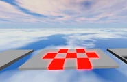 A platform with lava jumps in a checker pattern.