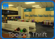 Toolbox Thrift in the Buy Floors menu.
