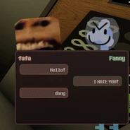 Fafadialogue.png (172 KB) fafa in a dialogue box with Fanny.