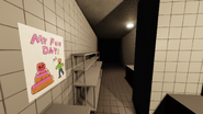 The back area of the drive-thru.