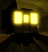 The front of the train.