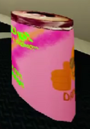 A player holding a Fizz Up! in first person prior to its remodel.