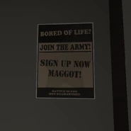A poster about joining an army.