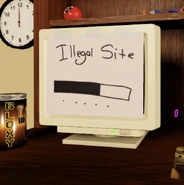 InfectedComputerAlt.png (555 KB) Ditto, but when Unpleasant enters the elevator instead of Infected. A reference to this video.