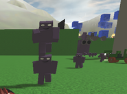 A screenshot of numerous FREAKs running at the player.
