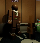 Dobe in the elevator next to Wallter.