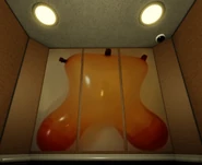 A LeBron James squishy toy filled with water.