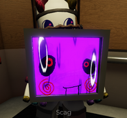 Scag’s reaction to the Magnet, but with a Halloween costume, and a closer look.