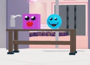 SquareCircle.png (41 KB) Circle & Square in BFDI during the 2025 April Ghouls' Update