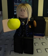 A player holding a Yellow Tomato.