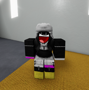A player after eating a Cake Slice.