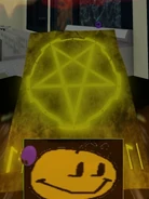 Yellow Necrobloxicon, presumably obtainable by the Yellow effect build bonus.