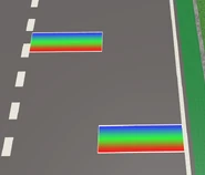 Two small boosters diagonal to each other.