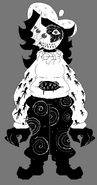 Concept art for Folly's Halloween costume
