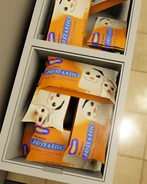 Boxes of Jerm Pop in the lobby's shop.