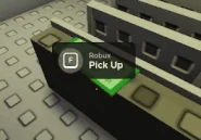 Robux that can be found on the toppled shelf, giving 5 coins when collected.
