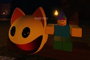 DrRETRO and Poob sitting next to each other near the campfire.