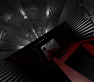 The platform on the truss climb.