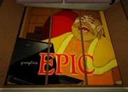 The King from that old Zelda CDI game, at a computer, with the caption "EPIC"