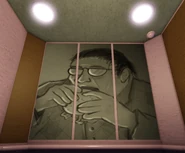 A depiction of James "Regretevator" Dixon eating a sandwich.