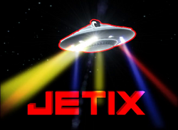 Jetix's Mascot "J" in the form of a UFO