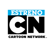 Logo "Estreno" para nuevos episodios en la era Check It este logo duró de septiembre de 2012 a agosto de 2014 (en algunoa feeds) y septiembre 2014 en los demás feeds