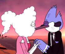 Beso de Mordecai en Una Cita Real