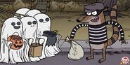 Traje de Rigby en el episodio "Cuentos de Terror del Parque/En la Casa"