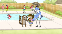 S6E20.118 Mordecai and Rigby Spinning Eileen