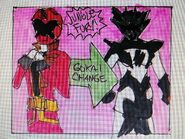 Gokai Pink as Jungle Fury Bat Ranger